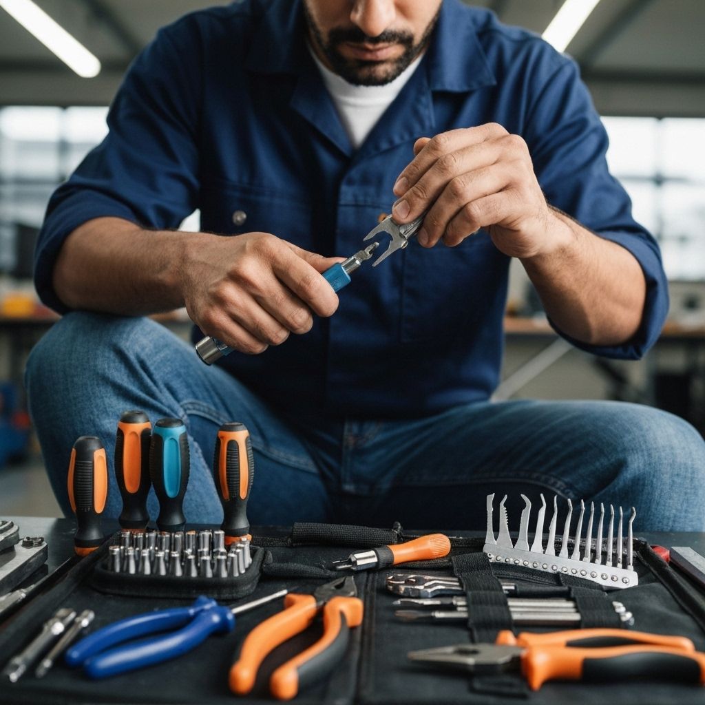 Expert Locksmith Service by Locksmith 360 Locksmith 360 Professional Locksmith Technician with Tools